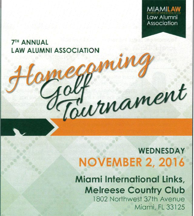 Zeb Law, LLP Sponsor UM’s 7th Annual Alumni Golf Tournament