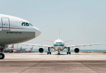 airplane on runway